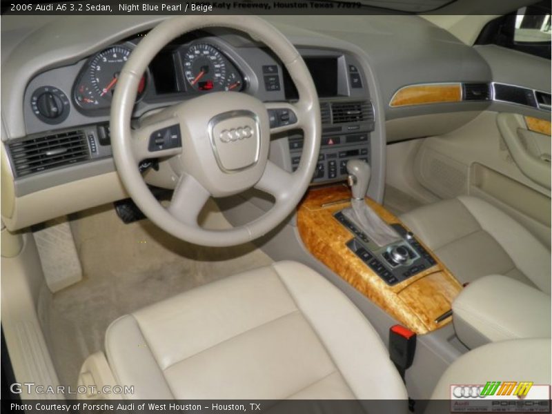 Night Blue Pearl / Beige 2006 Audi A6 3.2 Sedan