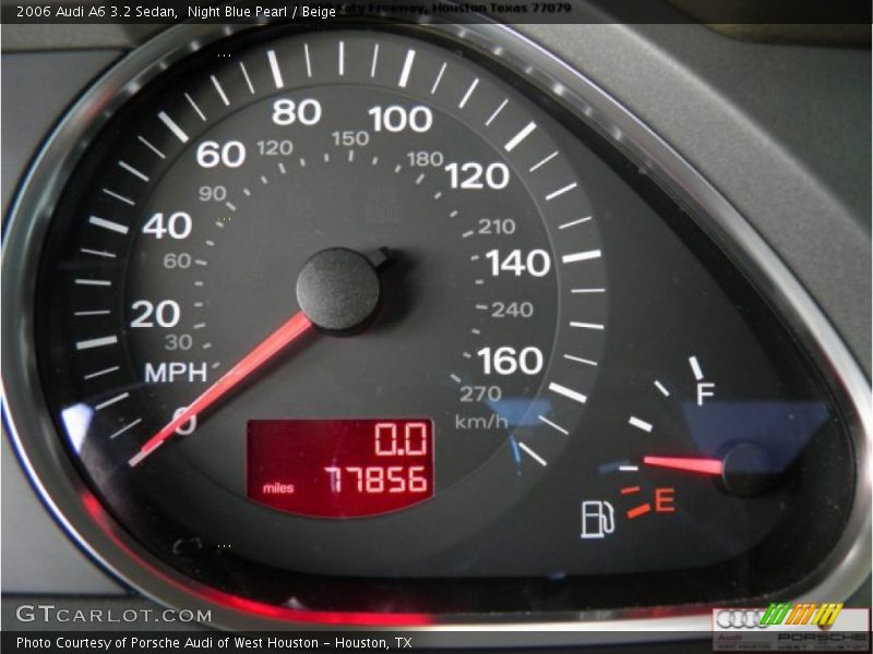 Night Blue Pearl / Beige 2006 Audi A6 3.2 Sedan