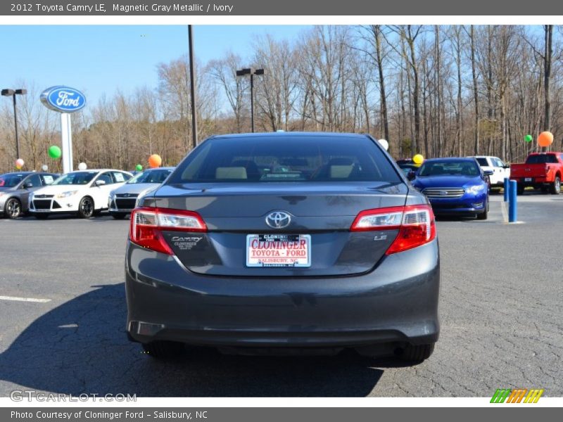 Magnetic Gray Metallic / Ivory 2012 Toyota Camry LE