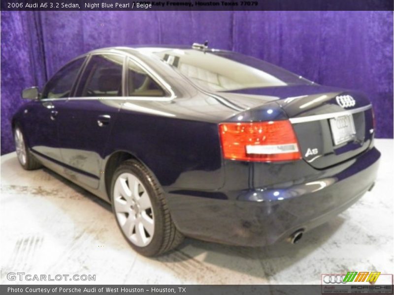 Night Blue Pearl / Beige 2006 Audi A6 3.2 Sedan