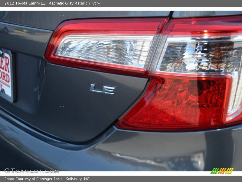 Magnetic Gray Metallic / Ivory 2012 Toyota Camry LE