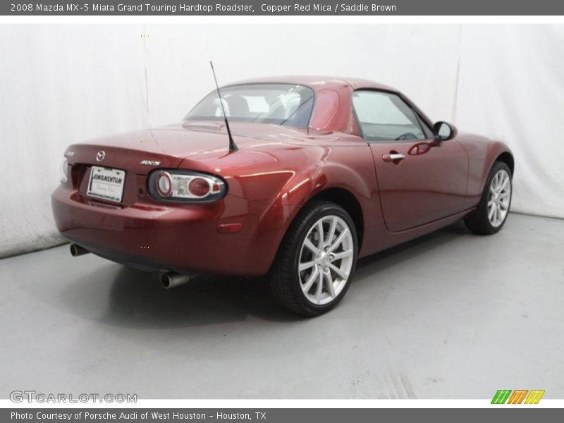 Copper Red Mica / Saddle Brown 2008 Mazda MX-5 Miata Grand Touring Hardtop Roadster