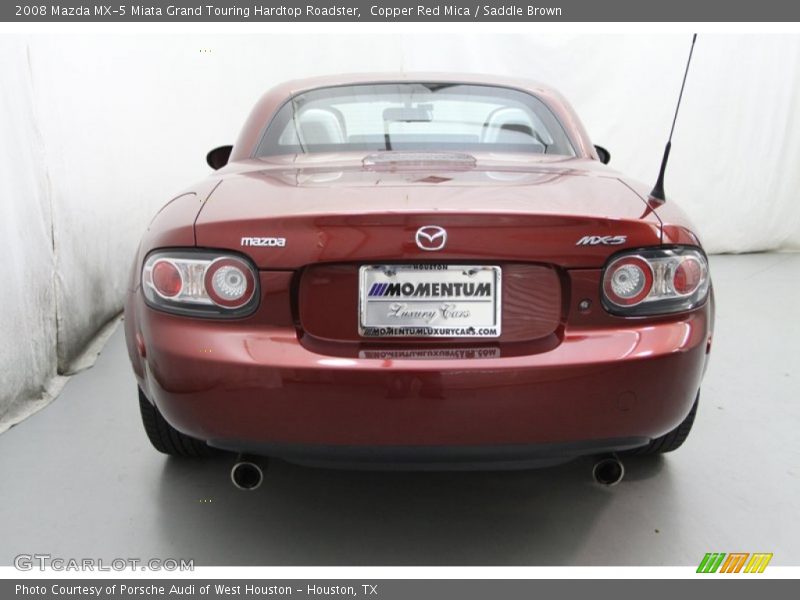 Copper Red Mica / Saddle Brown 2008 Mazda MX-5 Miata Grand Touring Hardtop Roadster