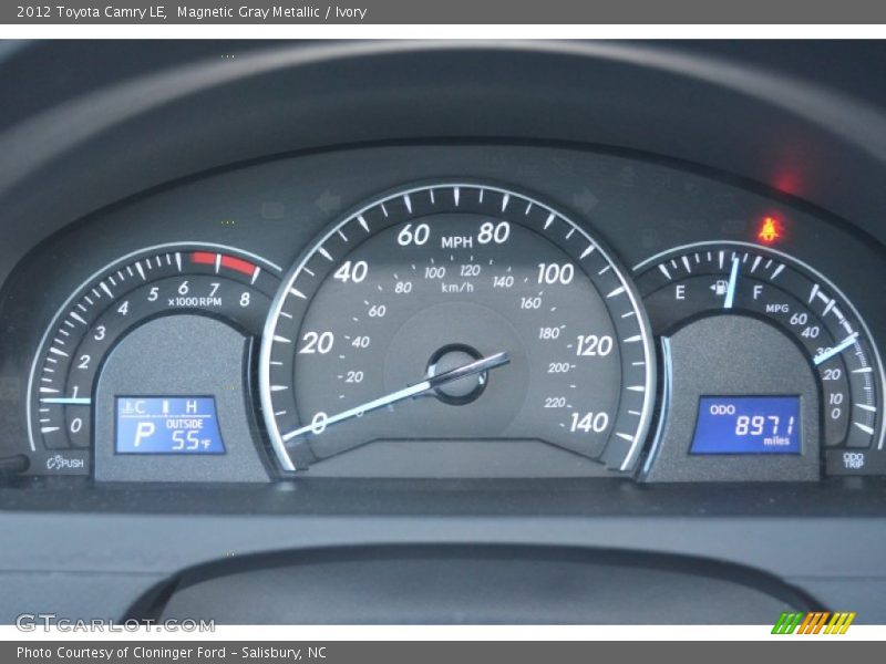Magnetic Gray Metallic / Ivory 2012 Toyota Camry LE