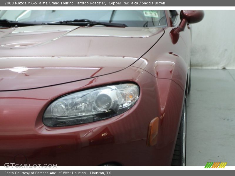 Copper Red Mica / Saddle Brown 2008 Mazda MX-5 Miata Grand Touring Hardtop Roadster