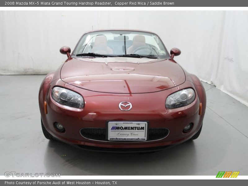 Copper Red Mica / Saddle Brown 2008 Mazda MX-5 Miata Grand Touring Hardtop Roadster