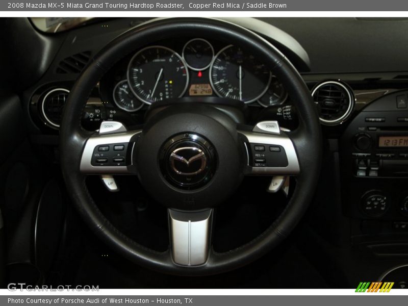 Copper Red Mica / Saddle Brown 2008 Mazda MX-5 Miata Grand Touring Hardtop Roadster