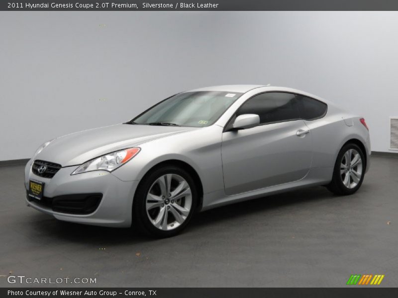 Silverstone / Black Leather 2011 Hyundai Genesis Coupe 2.0T Premium