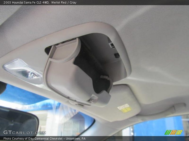 Merlot Red / Gray 2003 Hyundai Santa Fe GLS 4WD