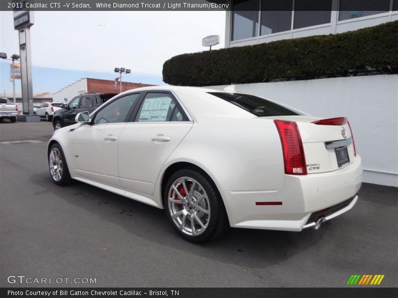 White Diamond Tricoat / Light Titanium/Ebony 2013 Cadillac CTS -V Sedan