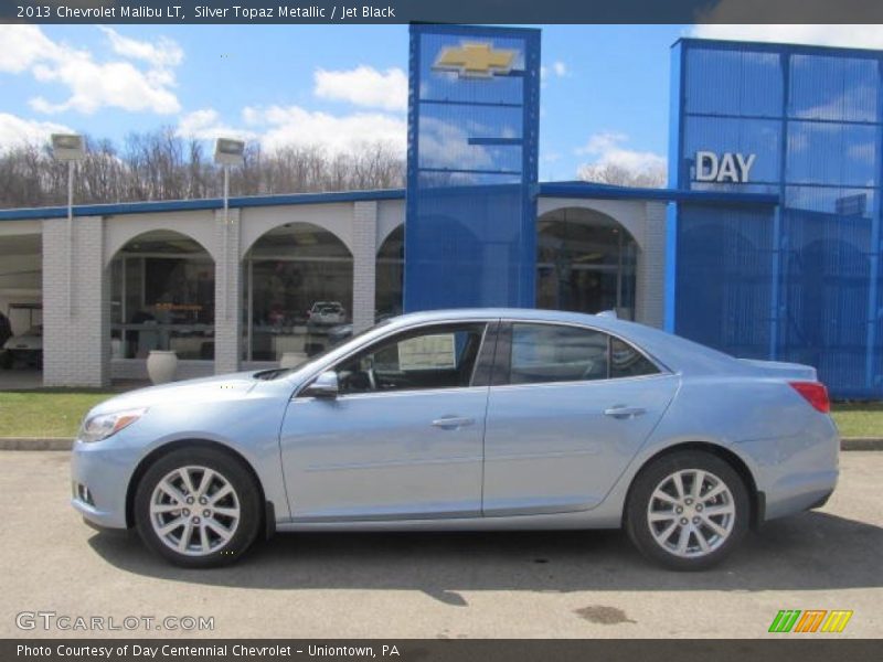 Silver Topaz Metallic / Jet Black 2013 Chevrolet Malibu LT