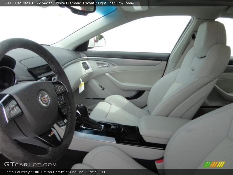 White Diamond Tricoat / Light Titanium/Ebony 2013 Cadillac CTS -V Sedan