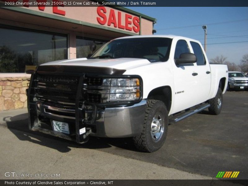 Summit White / Dark Titanium 2009 Chevrolet Silverado 2500HD LS Crew Cab 4x4