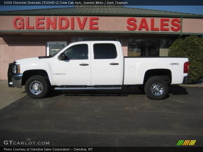 Summit White / Dark Titanium 2009 Chevrolet Silverado 2500HD LS Crew Cab 4x4