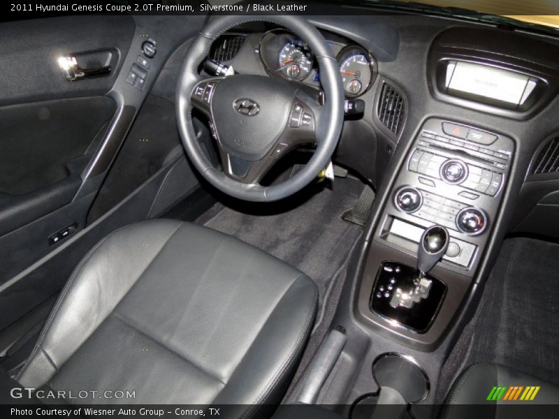 Silverstone / Black Leather 2011 Hyundai Genesis Coupe 2.0T Premium