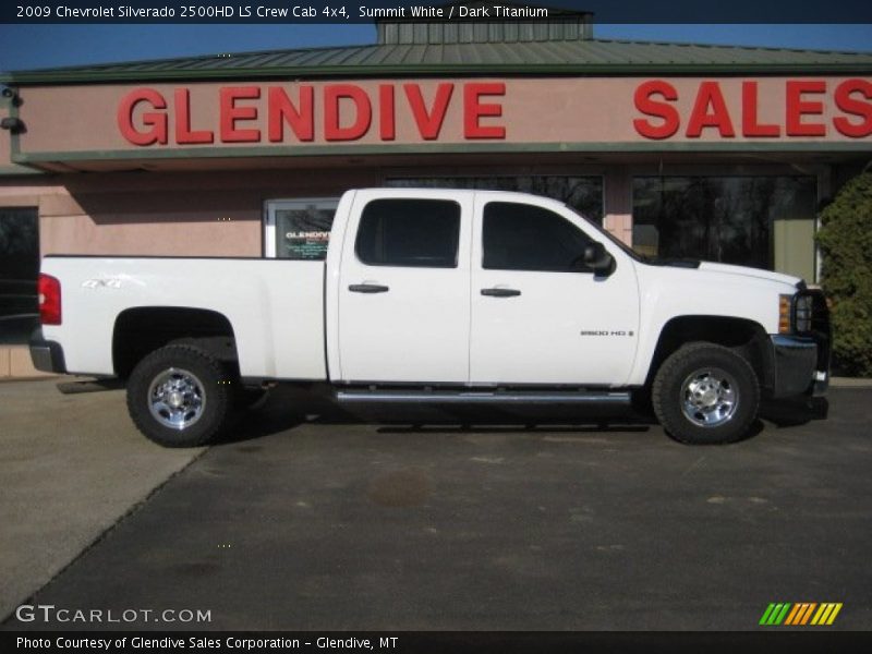 Summit White / Dark Titanium 2009 Chevrolet Silverado 2500HD LS Crew Cab 4x4
