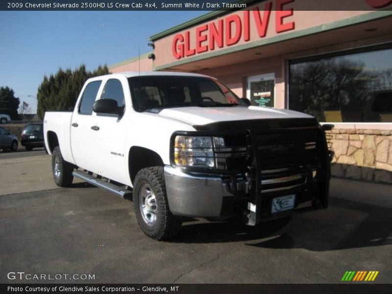Summit White / Dark Titanium 2009 Chevrolet Silverado 2500HD LS Crew Cab 4x4