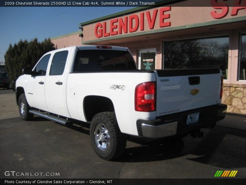 Summit White / Dark Titanium 2009 Chevrolet Silverado 2500HD LS Crew Cab 4x4