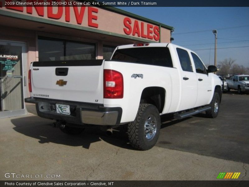 Summit White / Dark Titanium 2009 Chevrolet Silverado 2500HD LS Crew Cab 4x4