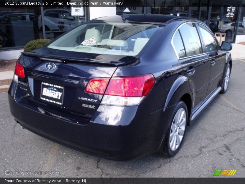 Deep Indigo Pearl / Warm Ivory 2012 Subaru Legacy 2.5i Limited
