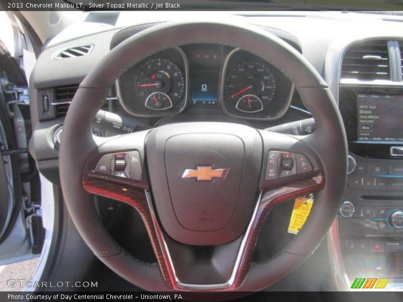 Silver Topaz Metallic / Jet Black 2013 Chevrolet Malibu LT