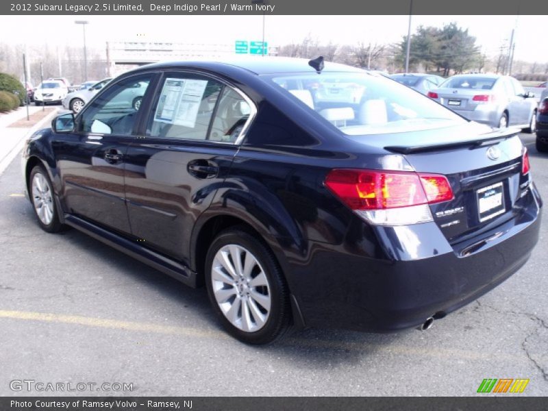 Deep Indigo Pearl / Warm Ivory 2012 Subaru Legacy 2.5i Limited