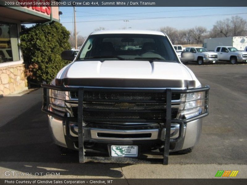 Summit White / Dark Titanium 2009 Chevrolet Silverado 2500HD LS Crew Cab 4x4