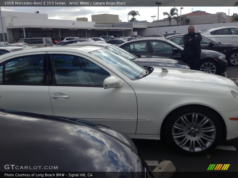 Arctic White / Sahara Beige/Black 2008 Mercedes-Benz E 350 Sedan