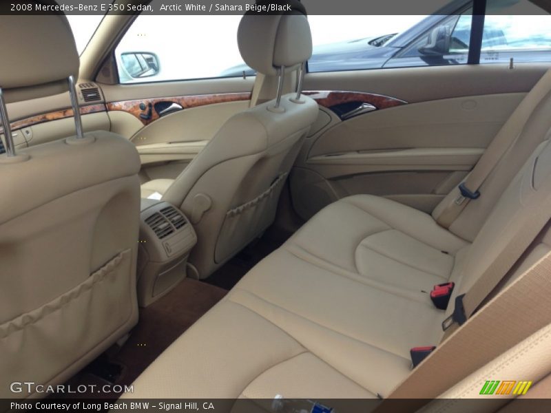 Arctic White / Sahara Beige/Black 2008 Mercedes-Benz E 350 Sedan