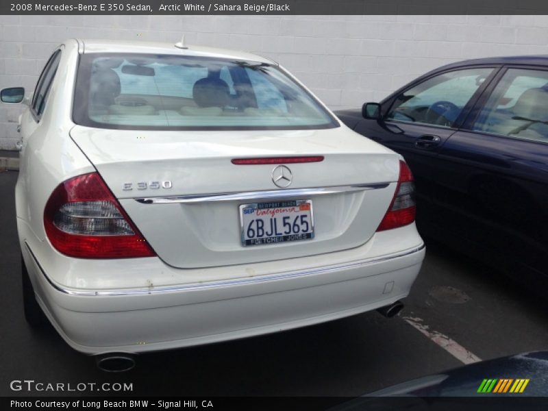 Arctic White / Sahara Beige/Black 2008 Mercedes-Benz E 350 Sedan