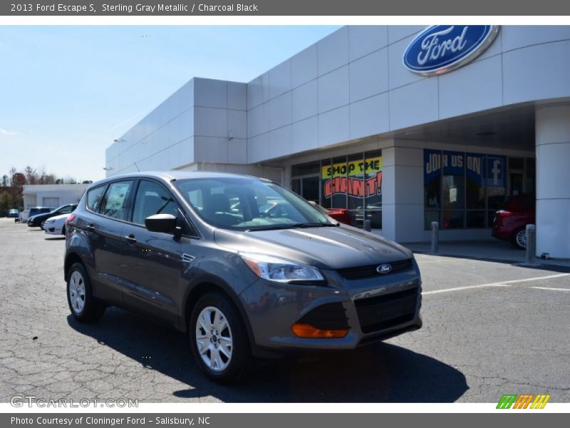 Sterling Gray Metallic / Charcoal Black 2013 Ford Escape S