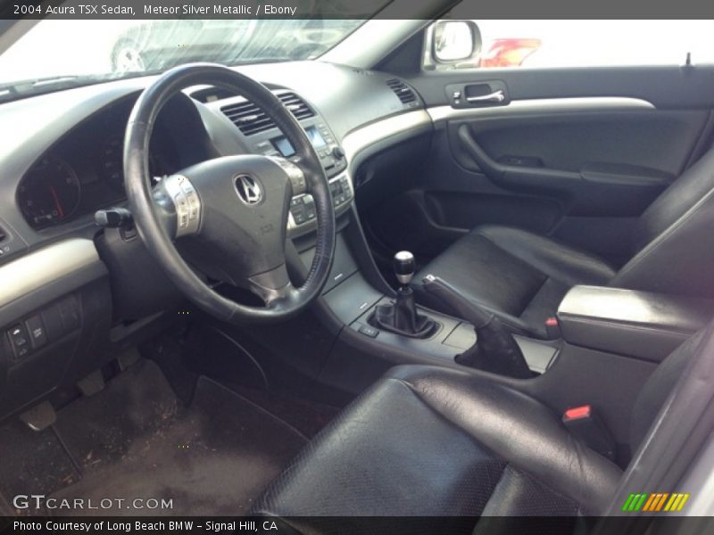 Meteor Silver Metallic / Ebony 2004 Acura TSX Sedan