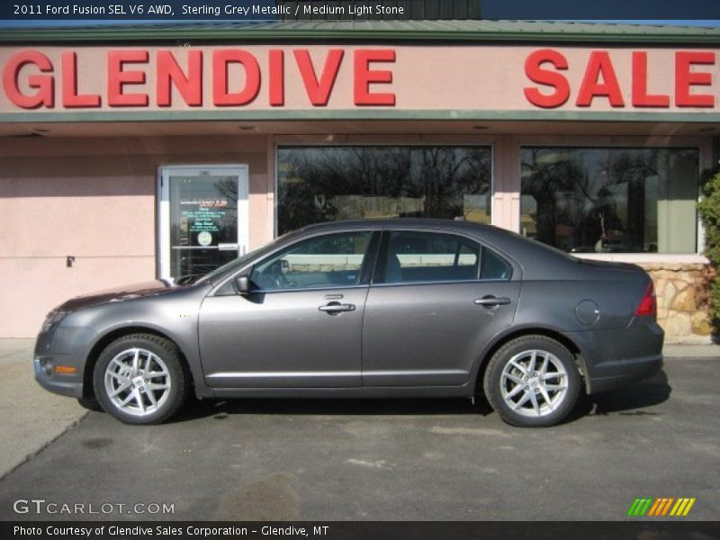 Sterling Grey Metallic / Medium Light Stone 2011 Ford Fusion SEL V6 AWD