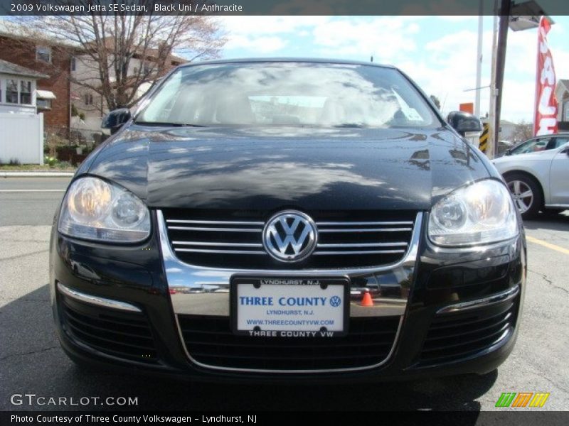 Black Uni / Anthracite 2009 Volkswagen Jetta SE Sedan