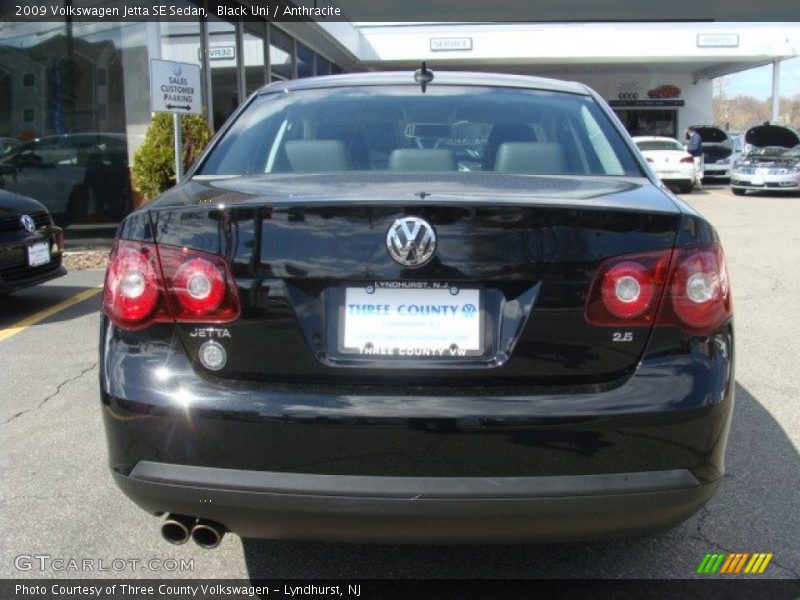Black Uni / Anthracite 2009 Volkswagen Jetta SE Sedan