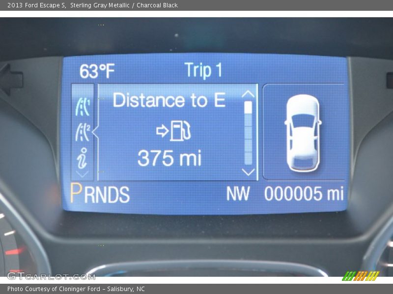 Sterling Gray Metallic / Charcoal Black 2013 Ford Escape S