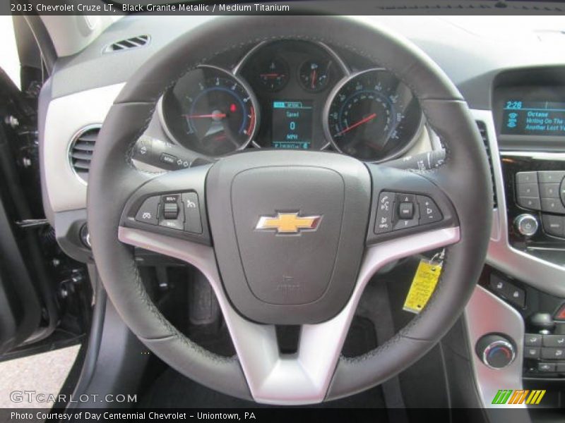 Black Granite Metallic / Medium Titanium 2013 Chevrolet Cruze LT