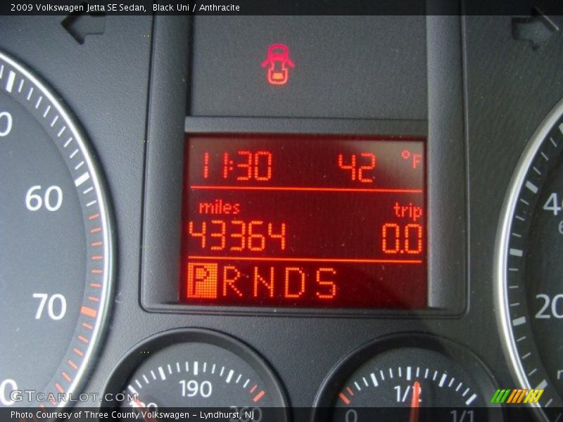 Black Uni / Anthracite 2009 Volkswagen Jetta SE Sedan