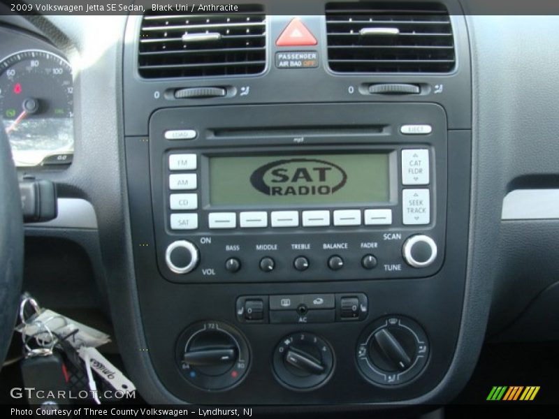 Black Uni / Anthracite 2009 Volkswagen Jetta SE Sedan