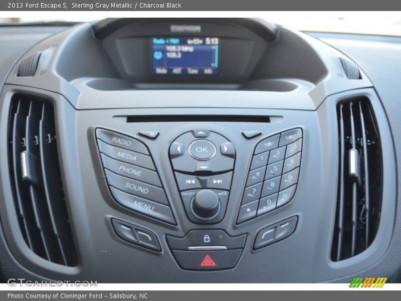 Sterling Gray Metallic / Charcoal Black 2013 Ford Escape S