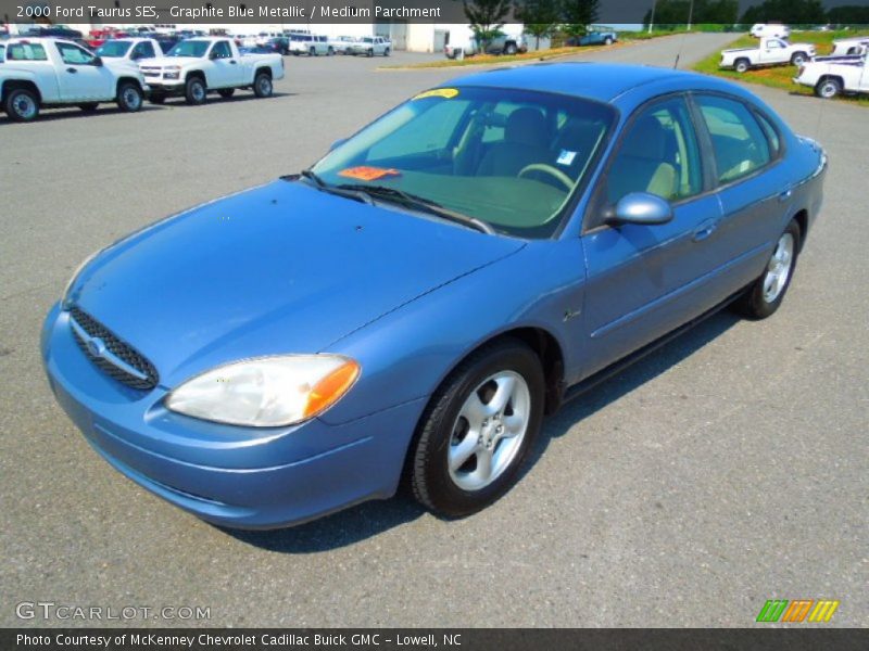 Graphite Blue Metallic / Medium Parchment 2000 Ford Taurus SES