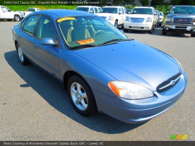 Graphite Blue Metallic / Medium Parchment 2000 Ford Taurus SES