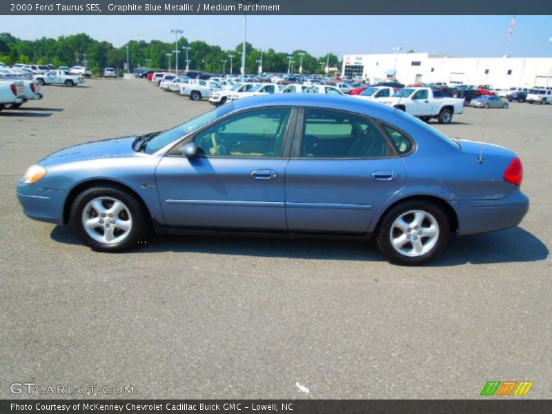 Graphite Blue Metallic / Medium Parchment 2000 Ford Taurus SES