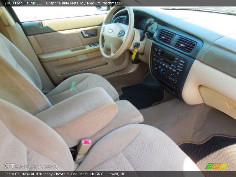 Graphite Blue Metallic / Medium Parchment 2000 Ford Taurus SES