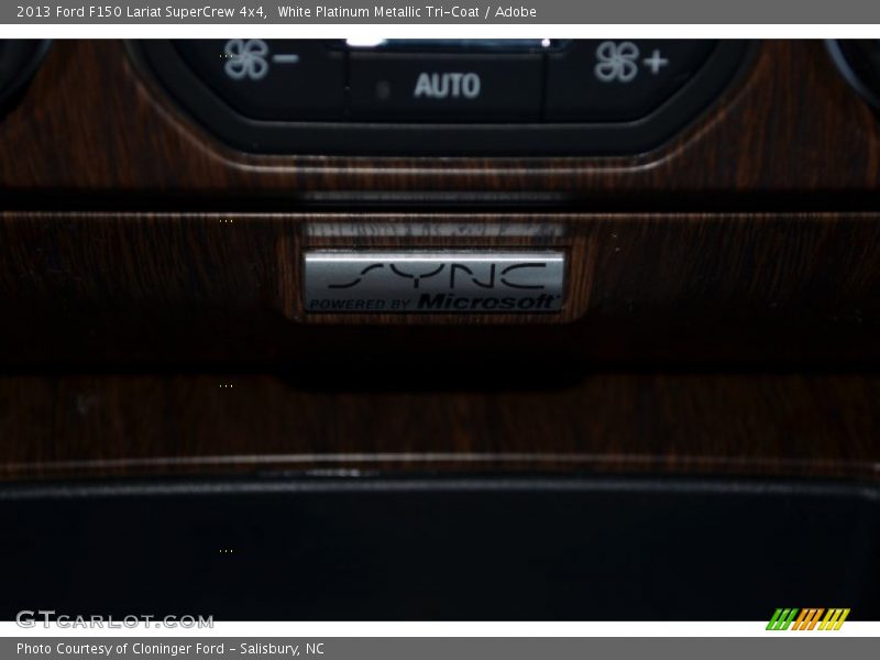 White Platinum Metallic Tri-Coat / Adobe 2013 Ford F150 Lariat SuperCrew 4x4