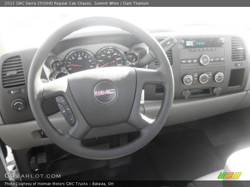 Summit White / Dark Titanium 2013 GMC Sierra 3500HD Regular Cab Chassis