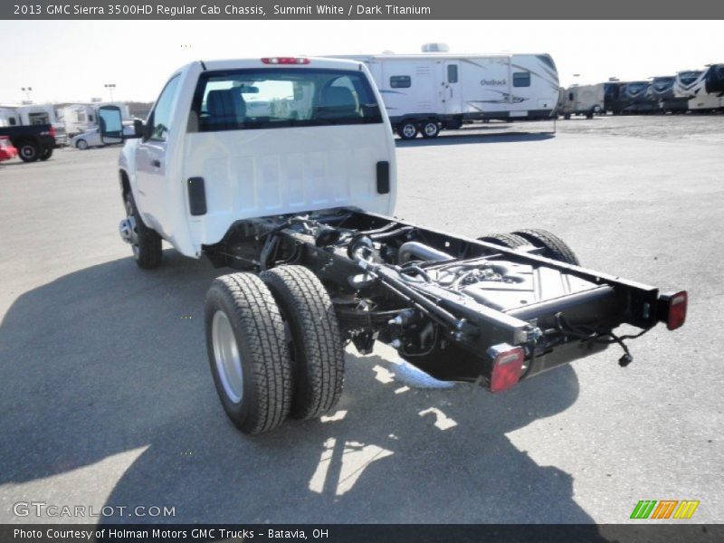 Summit White / Dark Titanium 2013 GMC Sierra 3500HD Regular Cab Chassis
