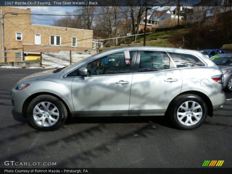 True Silver Metallic / Black 2007 Mazda CX-7 Touring