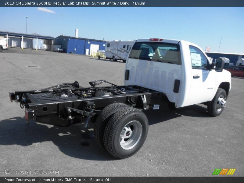 Summit White / Dark Titanium 2013 GMC Sierra 3500HD Regular Cab Chassis