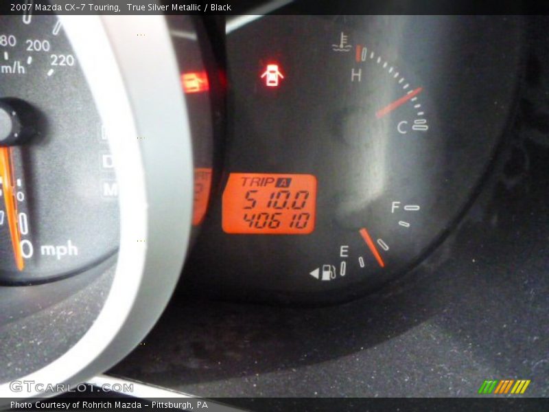 True Silver Metallic / Black 2007 Mazda CX-7 Touring